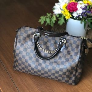 Authentic Louis Vuitton speedy 30 damier ebene
